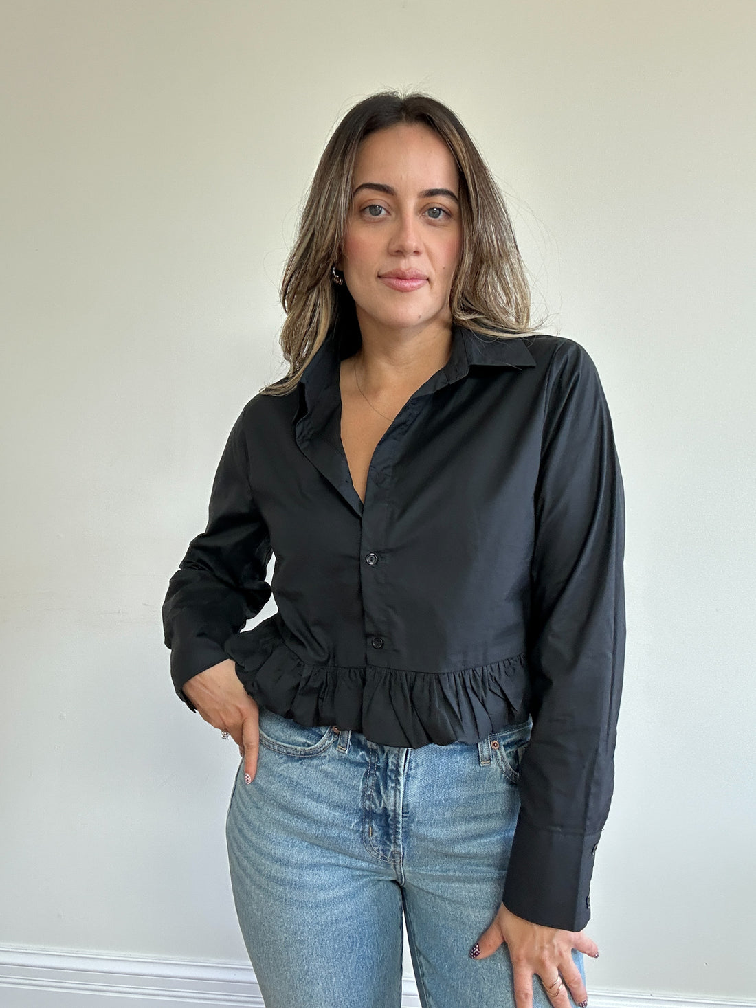 Bristol Ruffle Hem Shirt