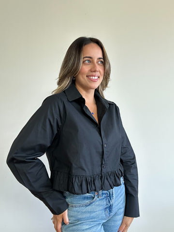 Bristol Ruffle Hem Shirt