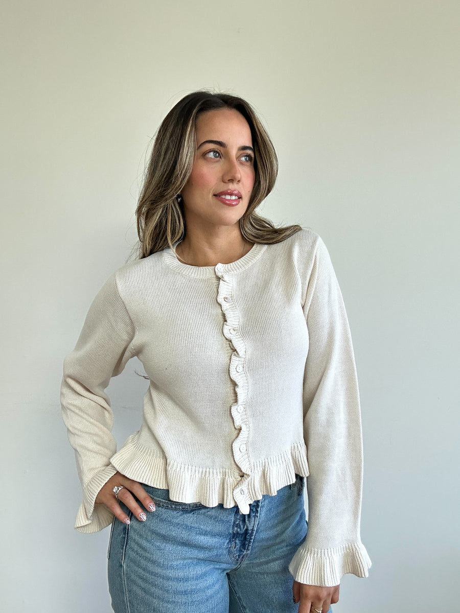 Amelia Ruffled Cardigan