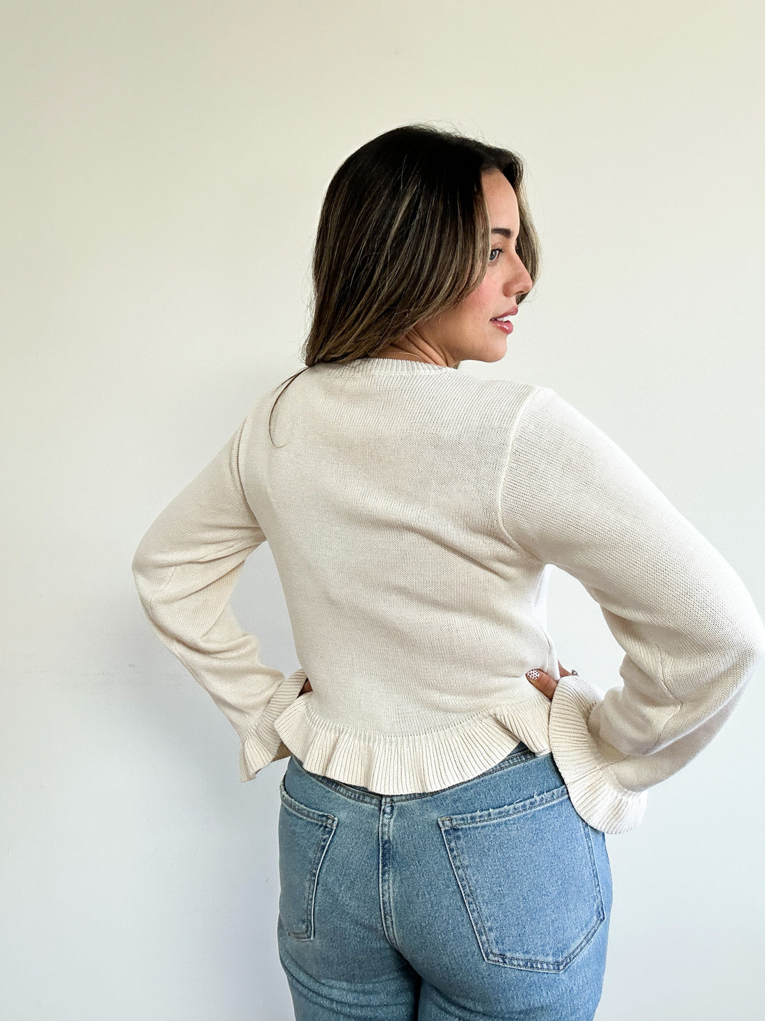 Amelia Ruffled Cardigan