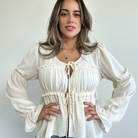 Geneva Chiffon Bow Blouse