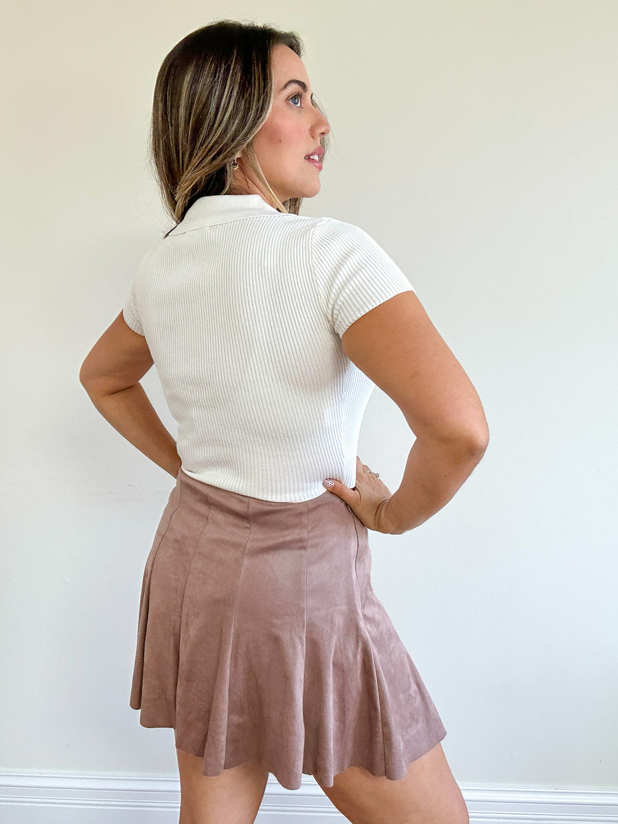 Monterey Half-Zip Crop Sweater