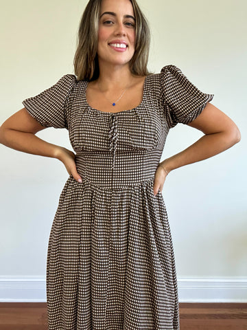 Seattle Plaid Maxi Dress