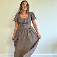 Seattle Plaid Maxi Dress