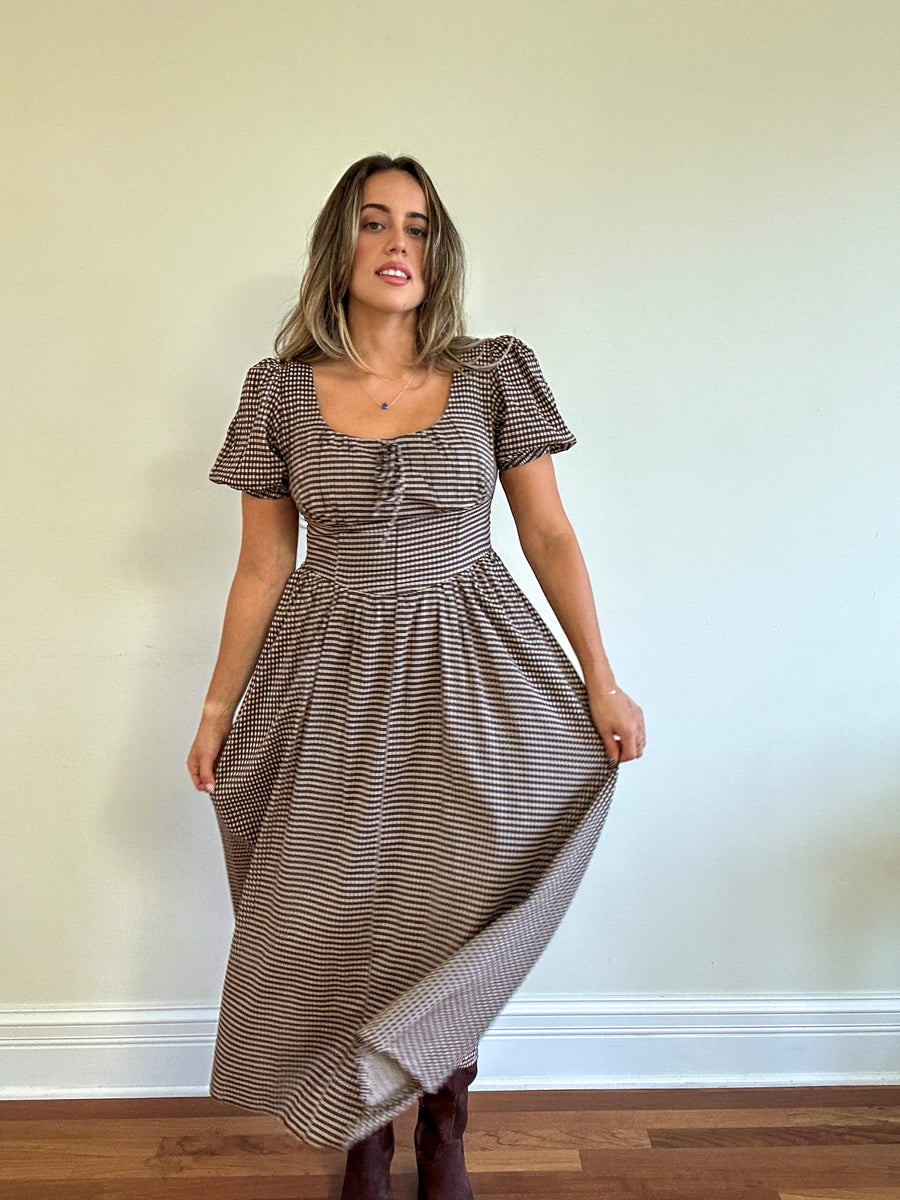 Seattle Plaid Maxi Dress