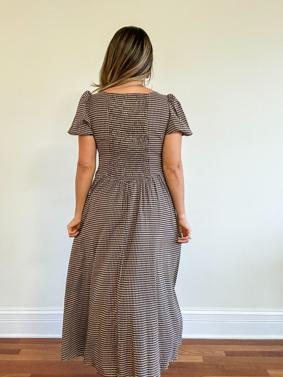 Seattle Plaid Maxi Dress