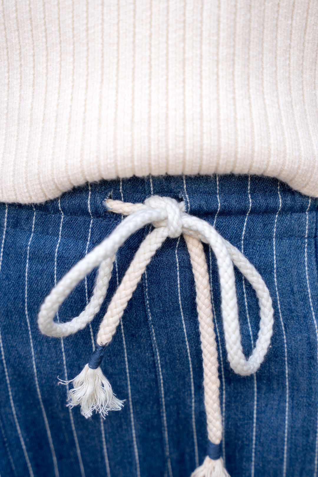 Antwerp Pinstripe Barrel Jeans