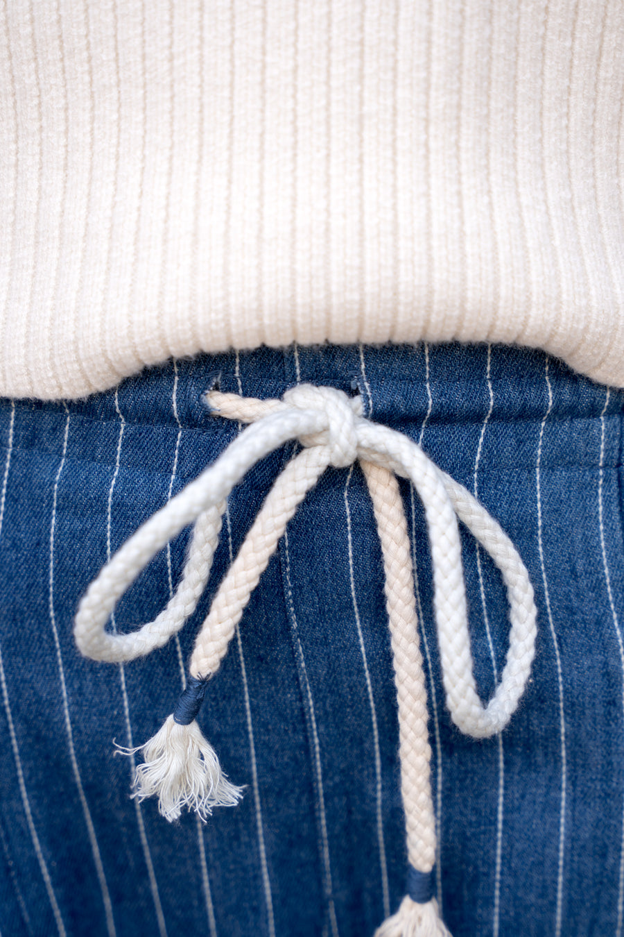 Antwerp Pinstripe Barrel Jeans