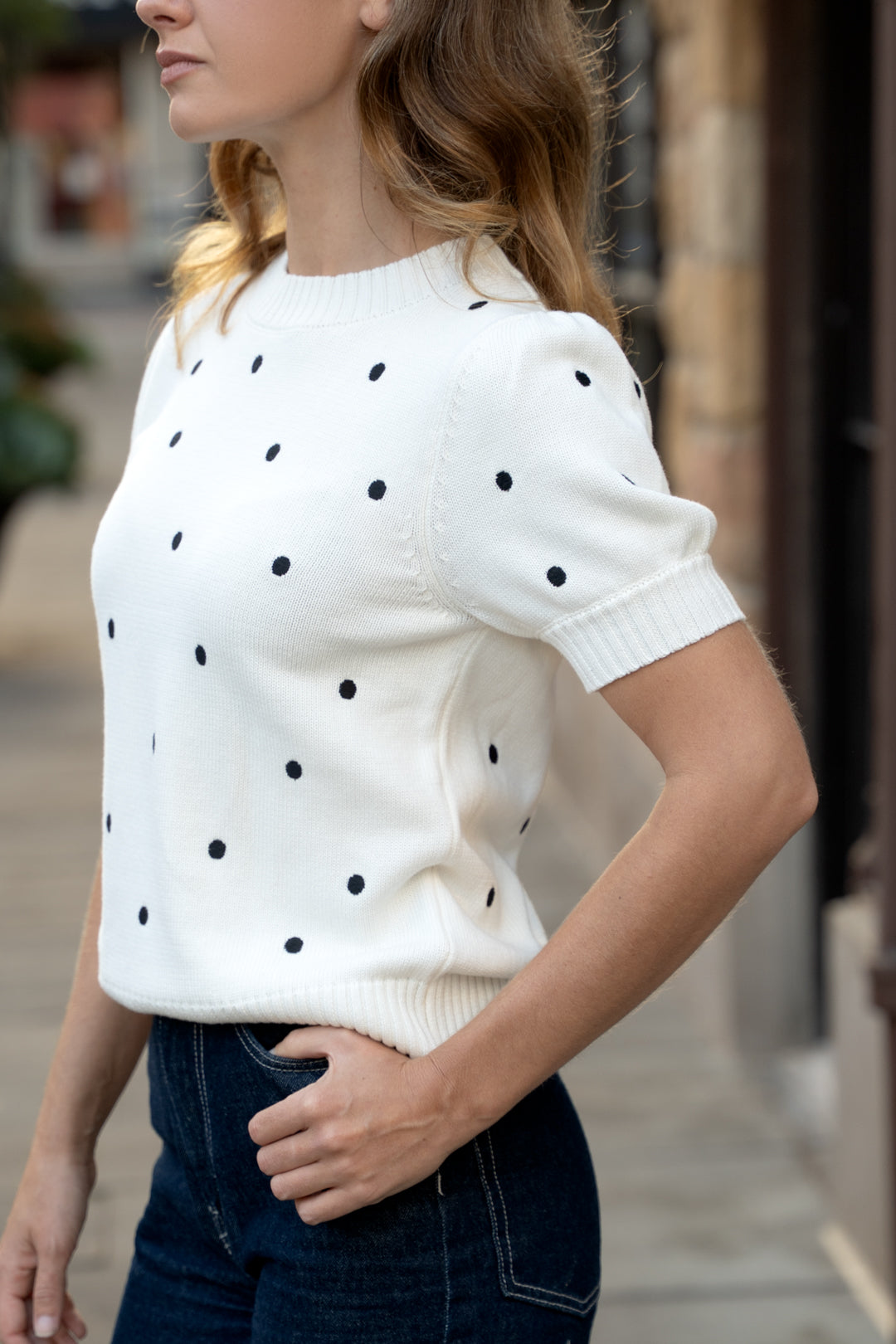 Margot Polka Dot Sweater