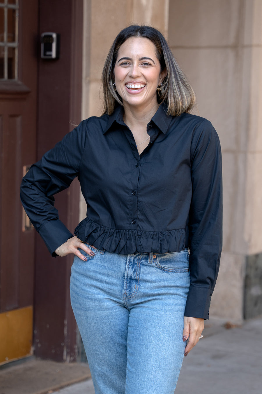Bristol Ruffle Hem Shirt