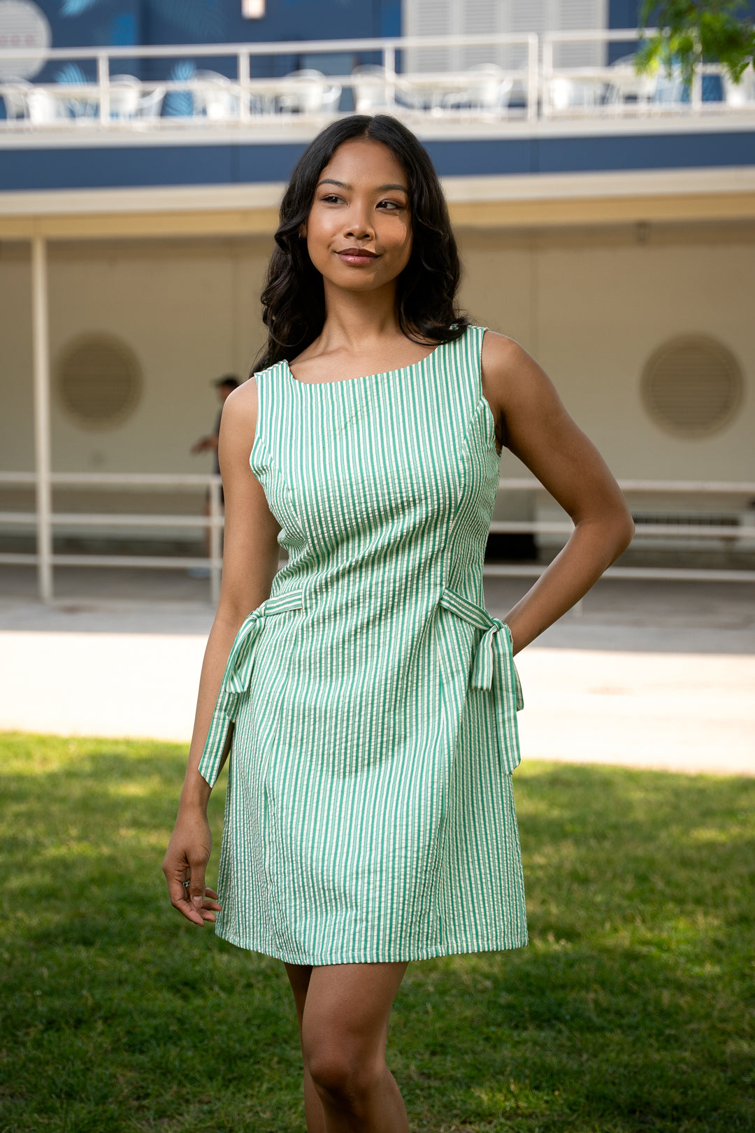 Lagos Green Stripe Dress