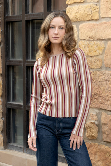 Siena Stripe Knit Top