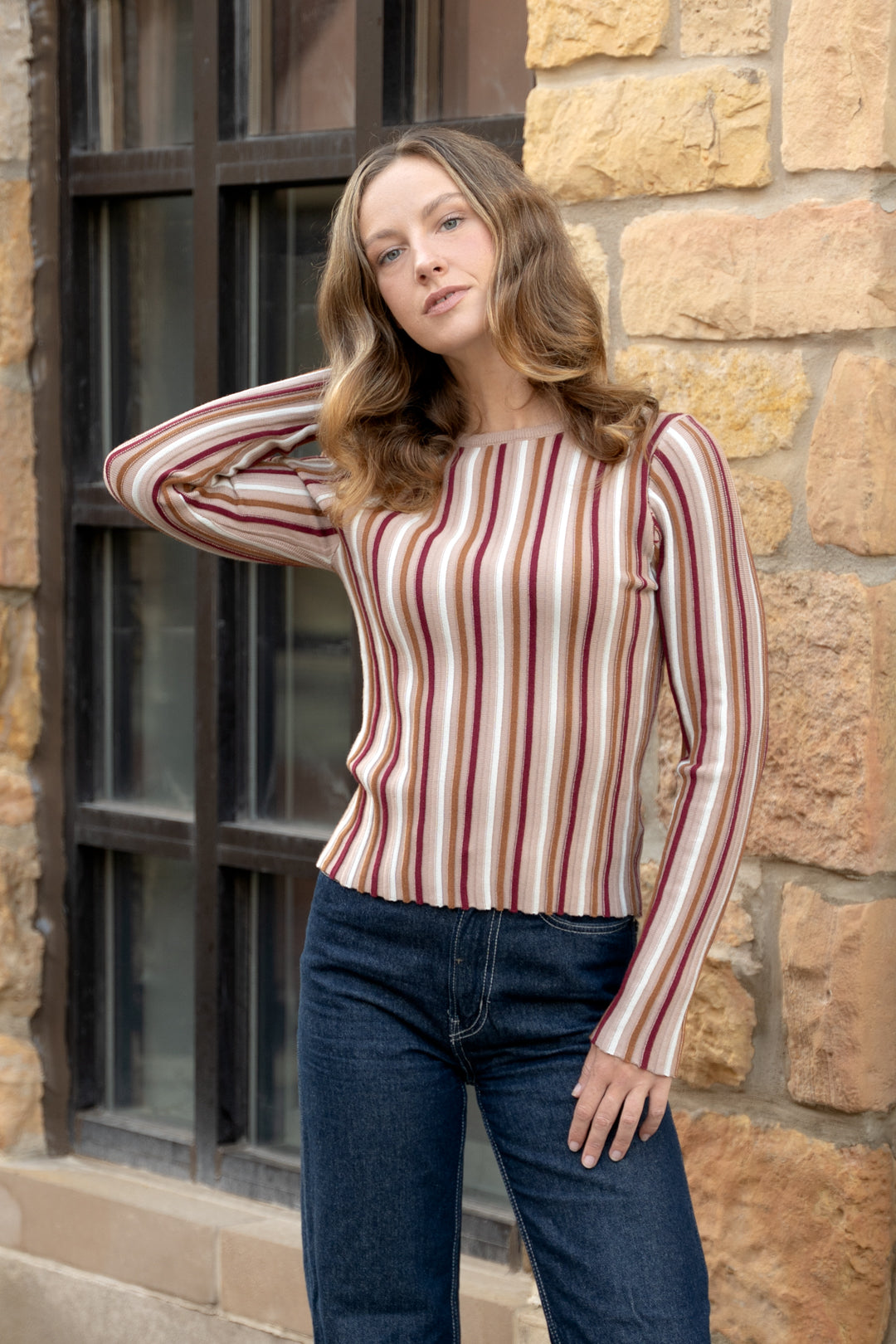 Siena Stripe Knit Top