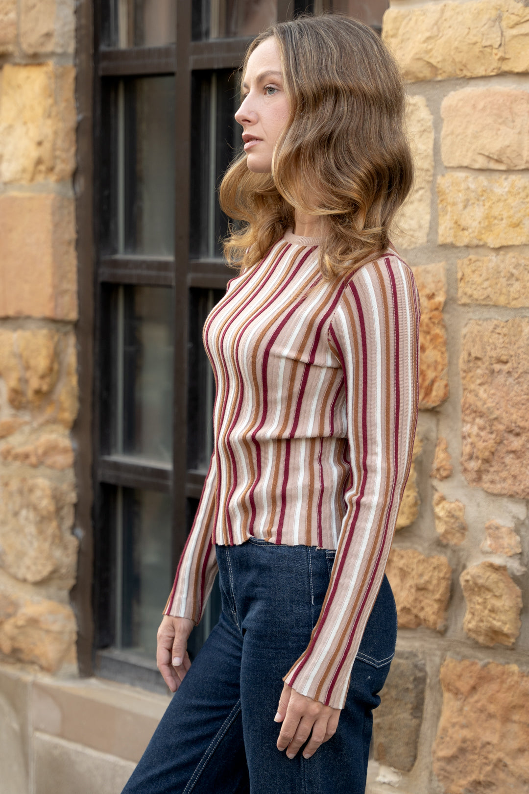 Siena Stripe Knit Top