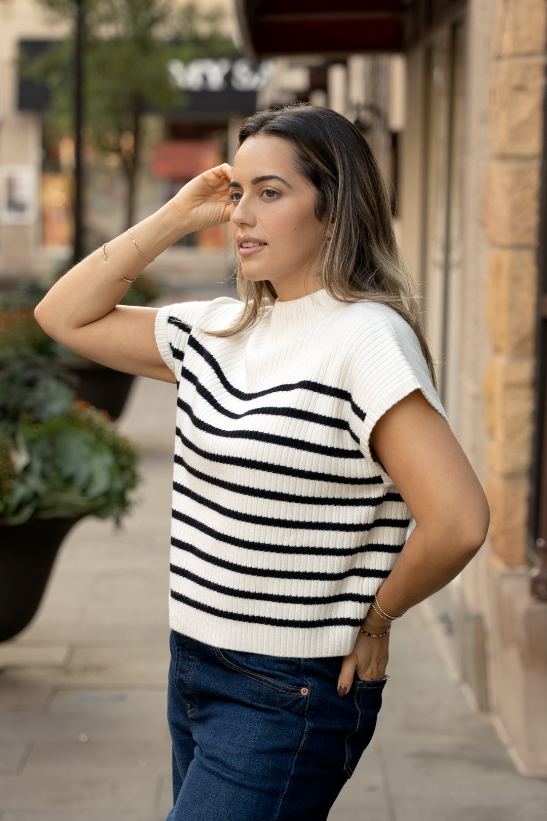 Hudson Stripe Sweater