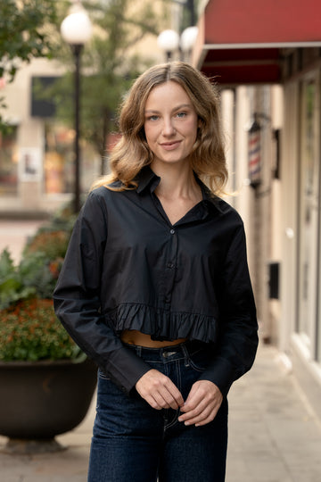 Bristol Ruffle Hem Shirt