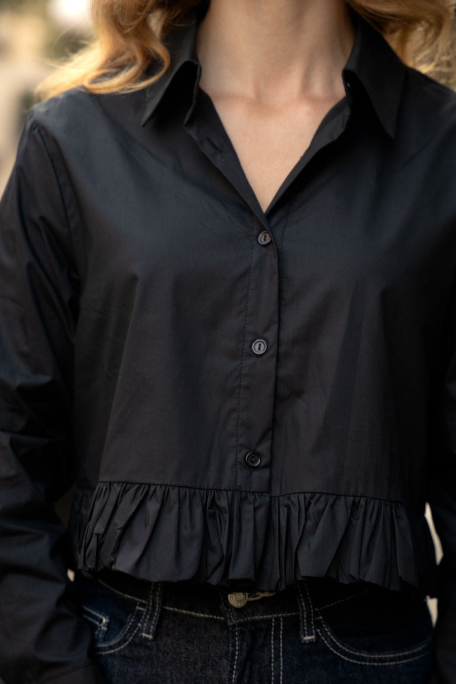 Bristol Ruffle Hem Shirt