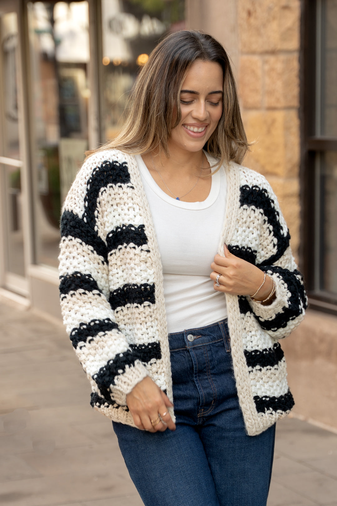 Lyon Stripe Cardigan