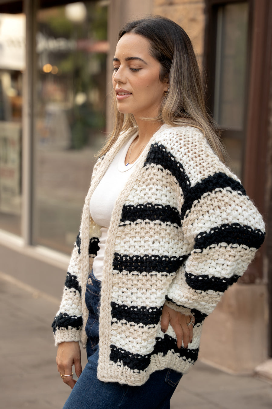 Lyon Stripe Cardigan
