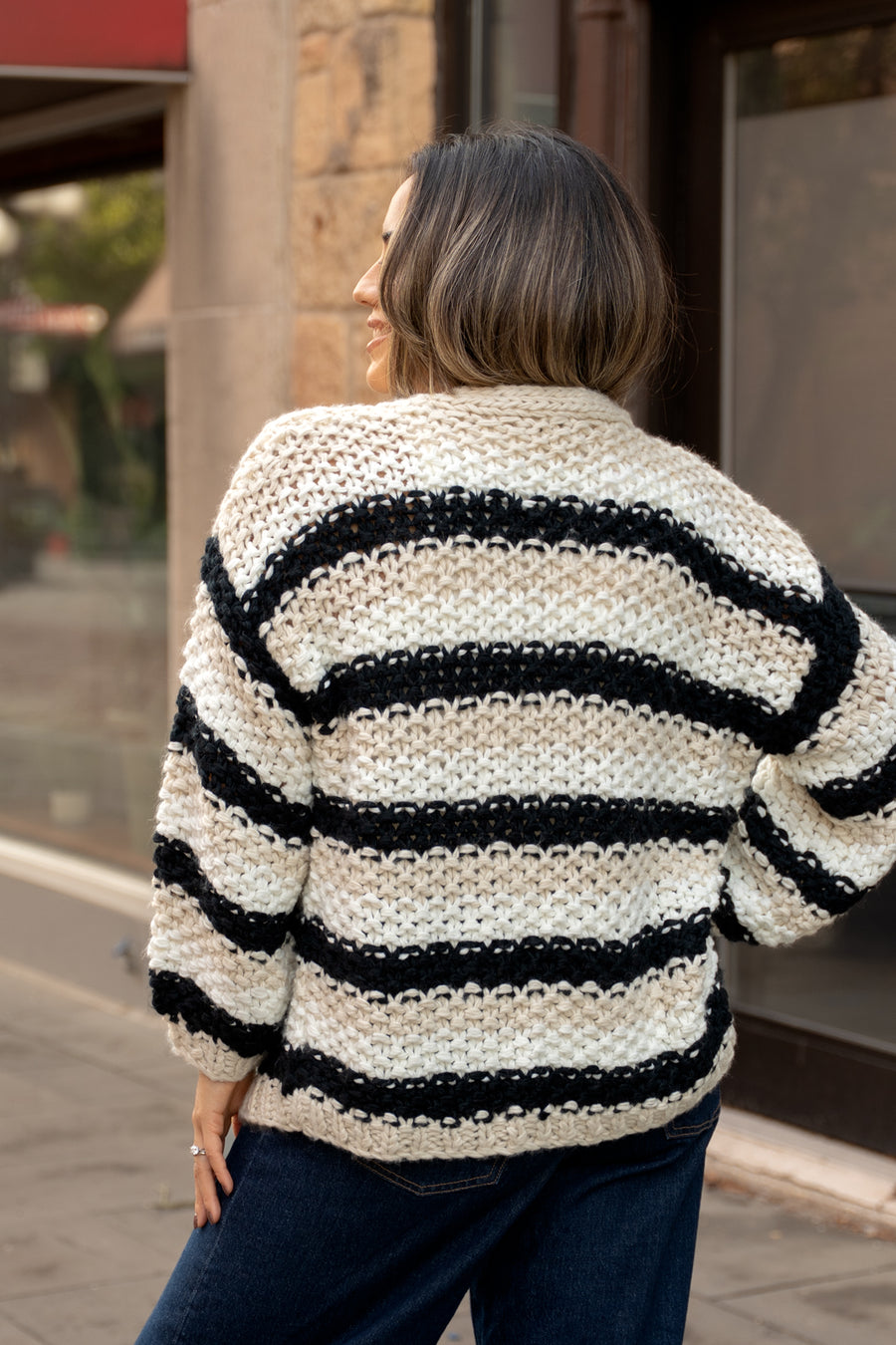 Lyon Stripe Cardigan