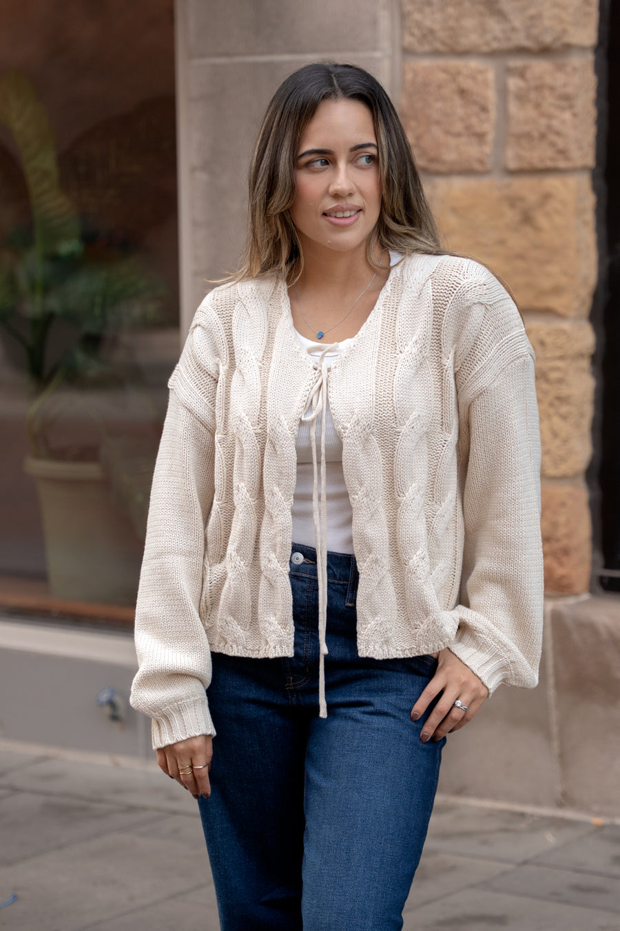 Elise Tie Cardigan