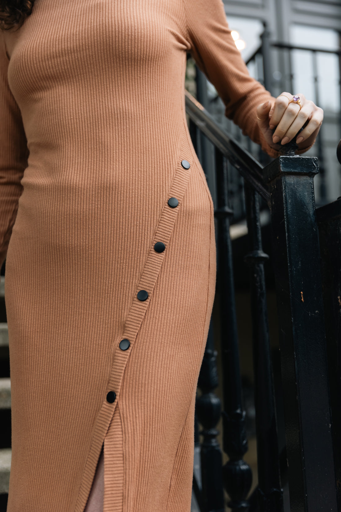 Prague Long Sleeve Turtleneck Dress