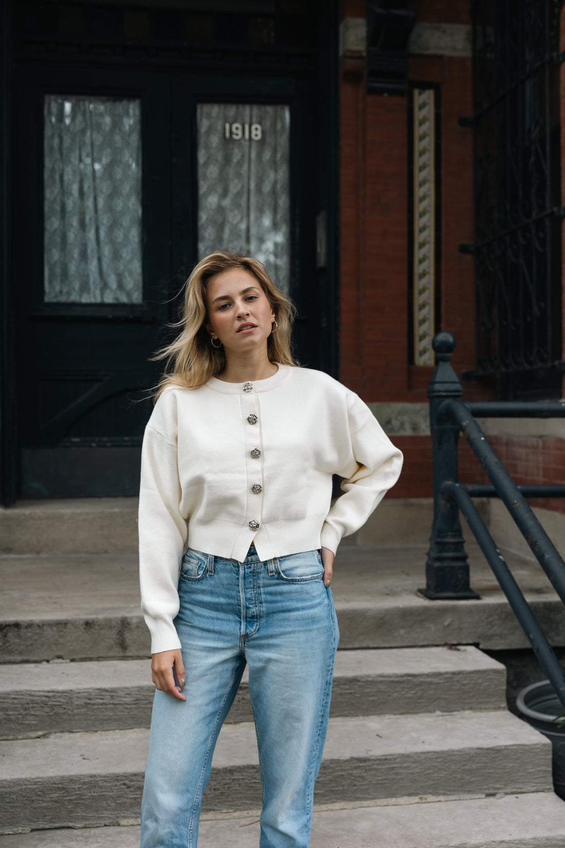 Genevieve Ivory Cardigan