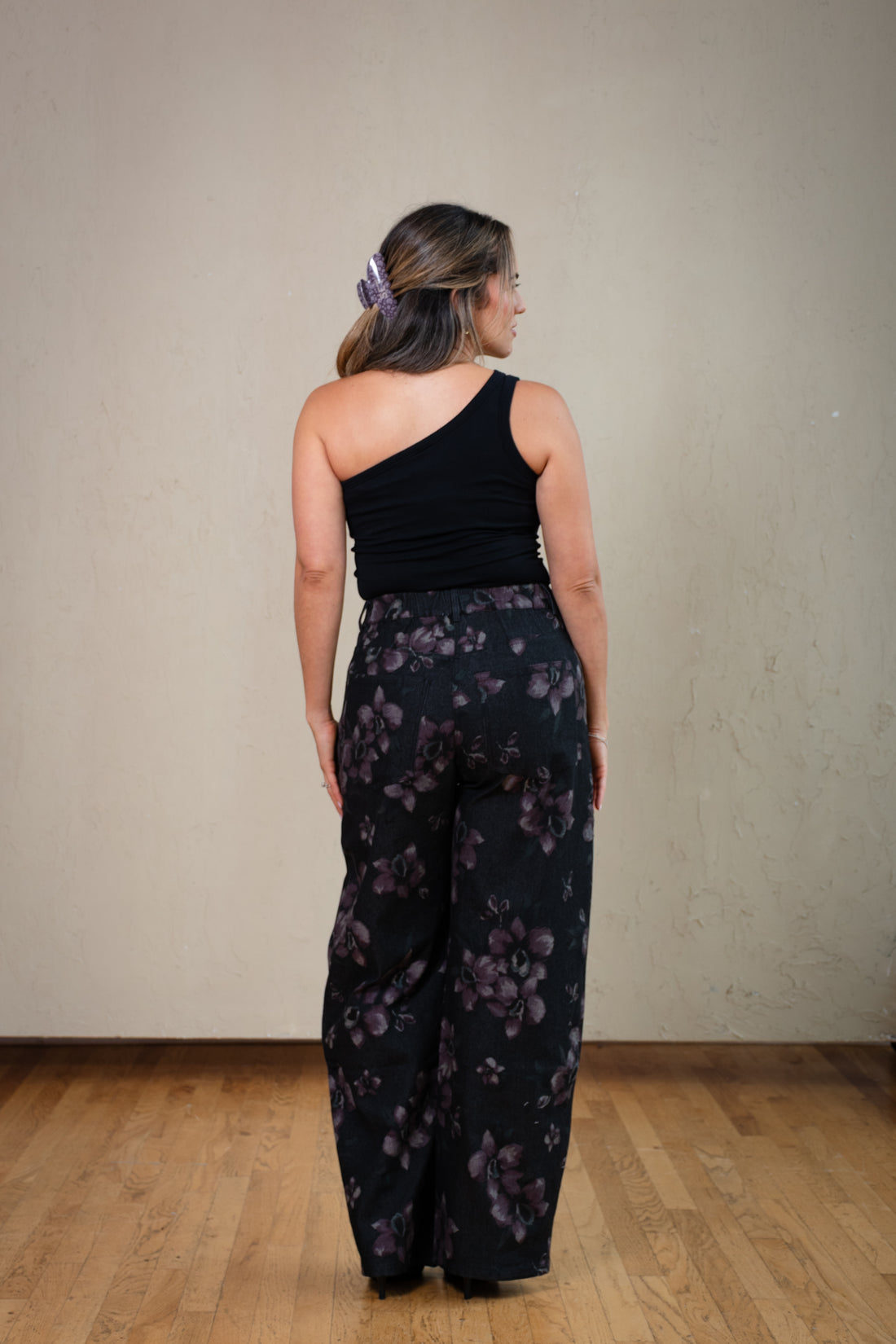 Savannah Floral Barrel Jeans