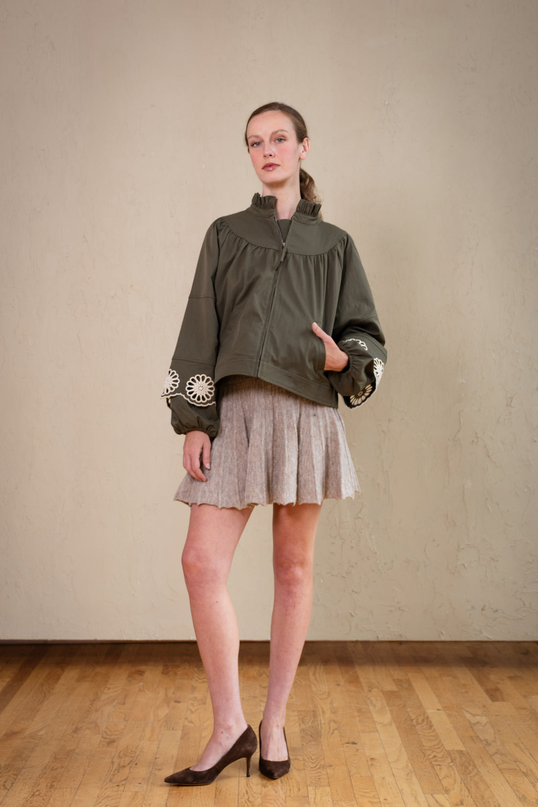 Amara Floral Cutwork Jacket