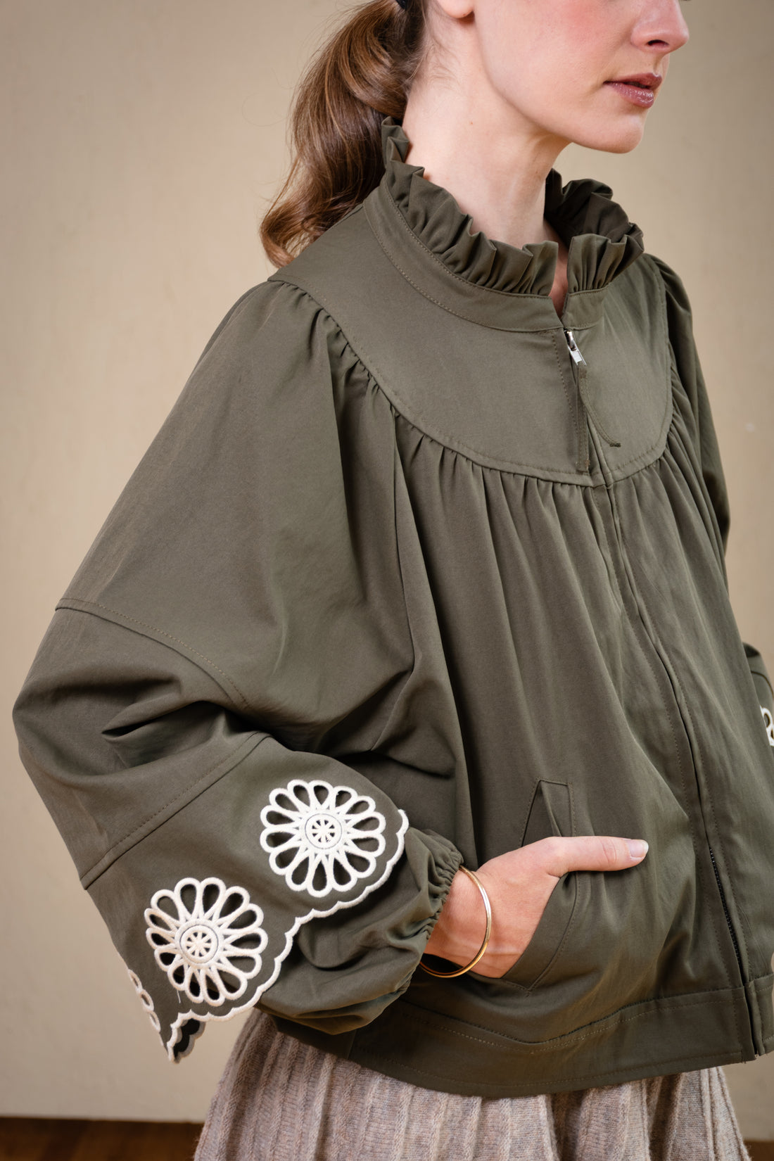 Amara Floral Cutwork Jacket
