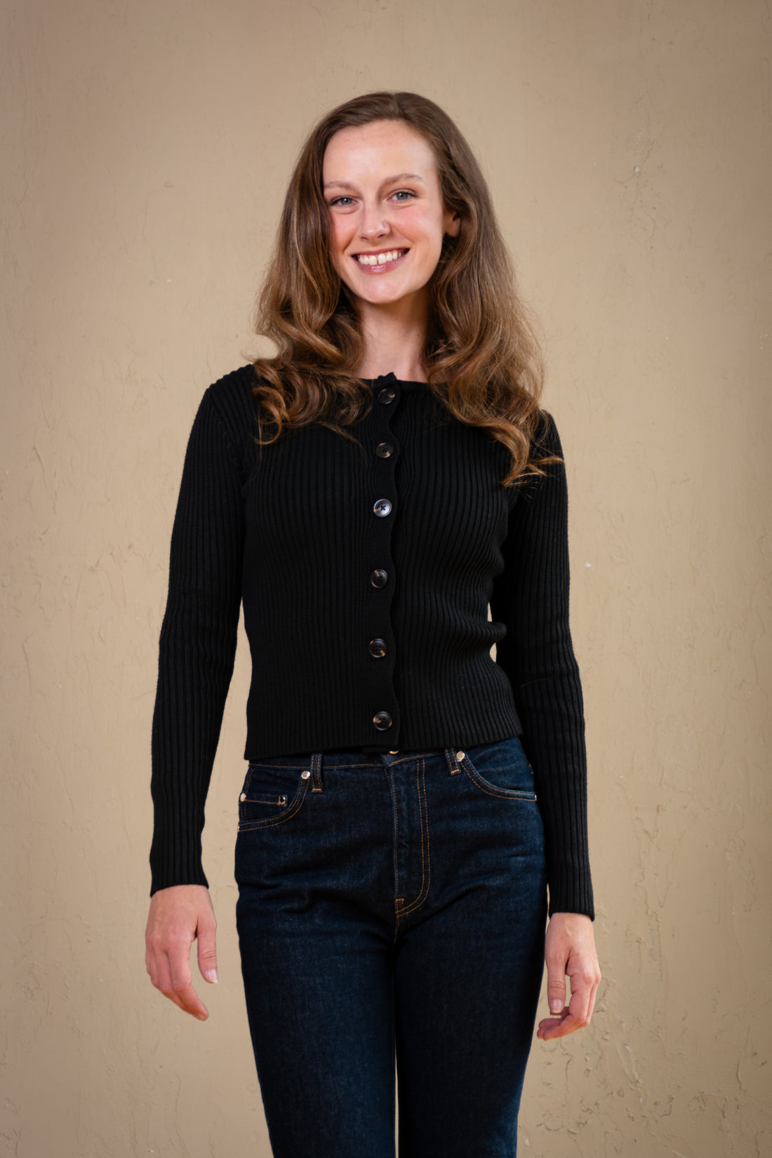 Stella  Faux Fur Collar Cardigan
