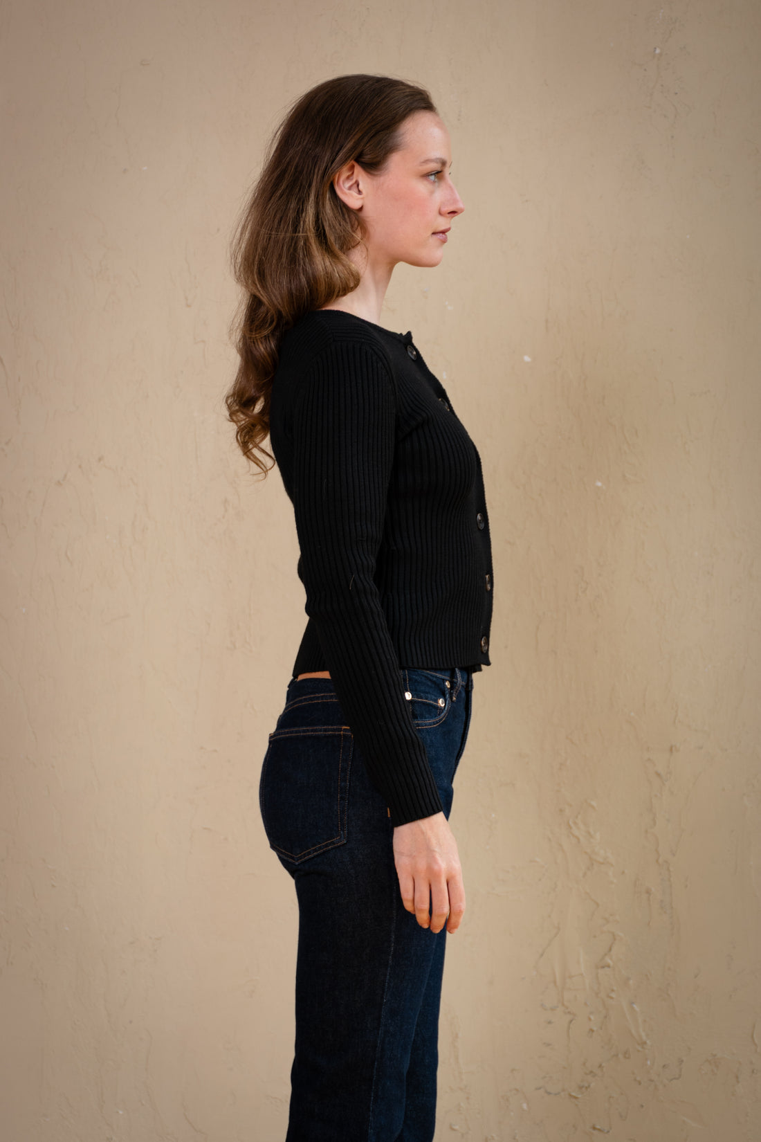 Stella  Faux Fur Collar Cardigan