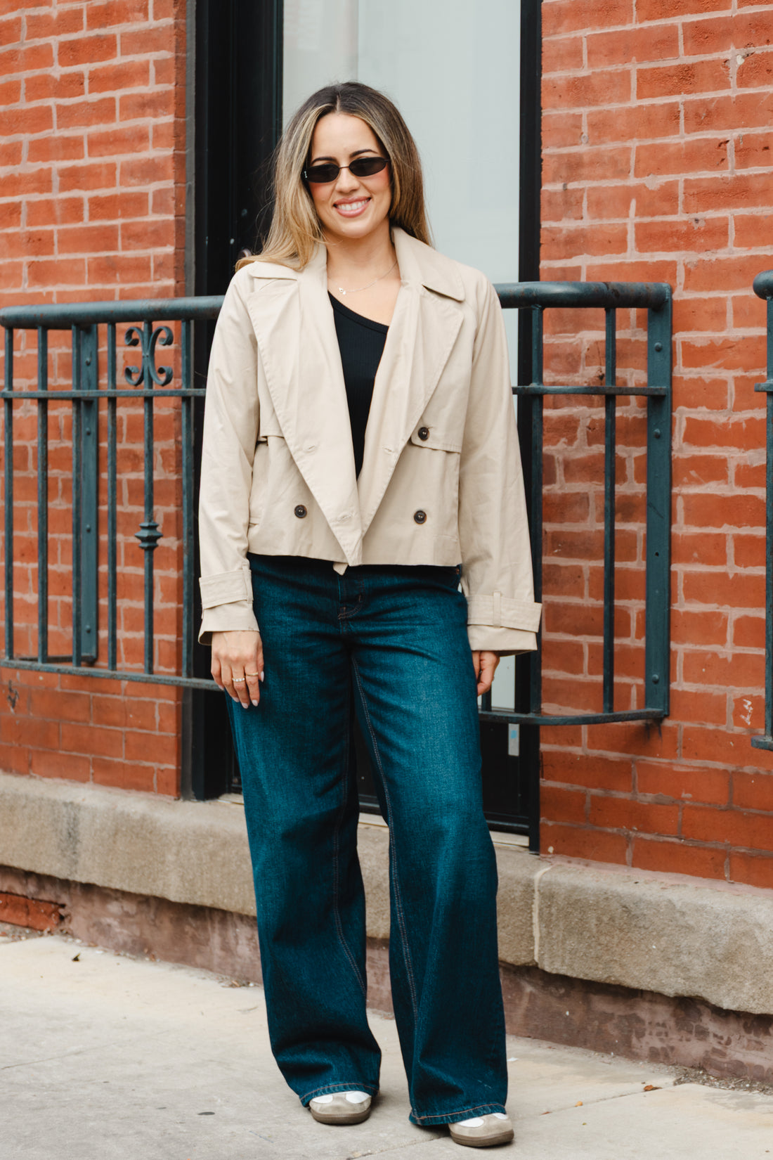 Monroe Cropped Trench Jacket
