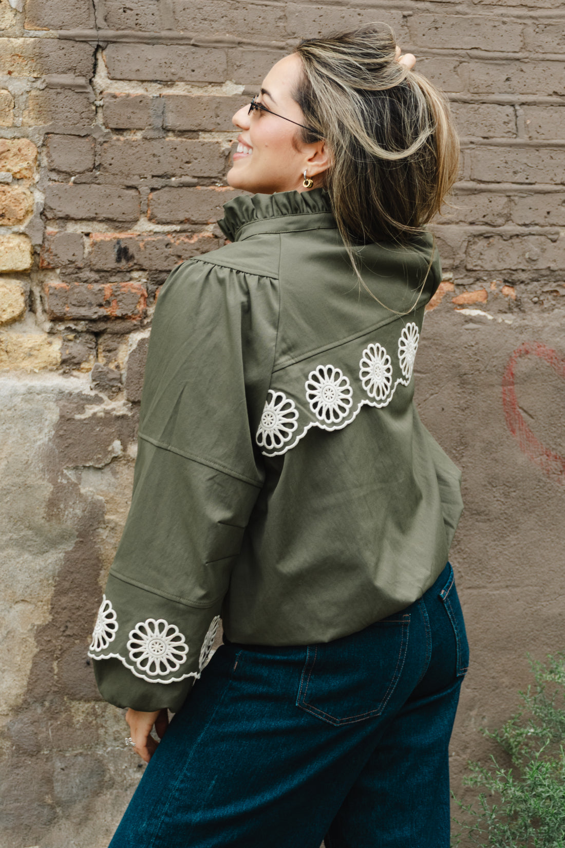 Amara Floral Cutwork Jacket