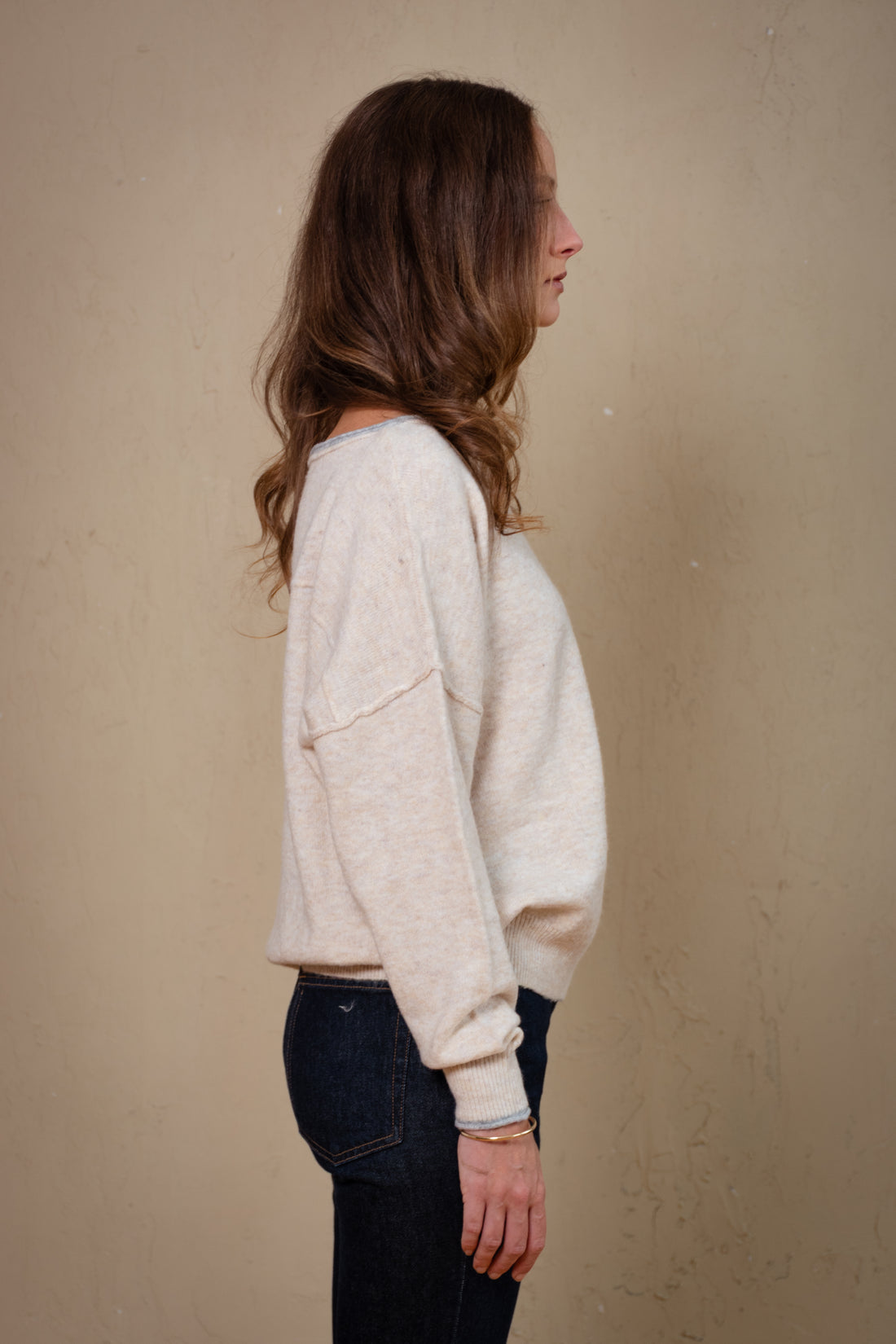 Noelle Contrast Trim Sweater
