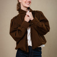 Geneva Funnel Neck Bomber Jacket