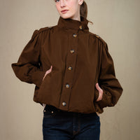 Geneva Funnel Neck Bomber Jacket