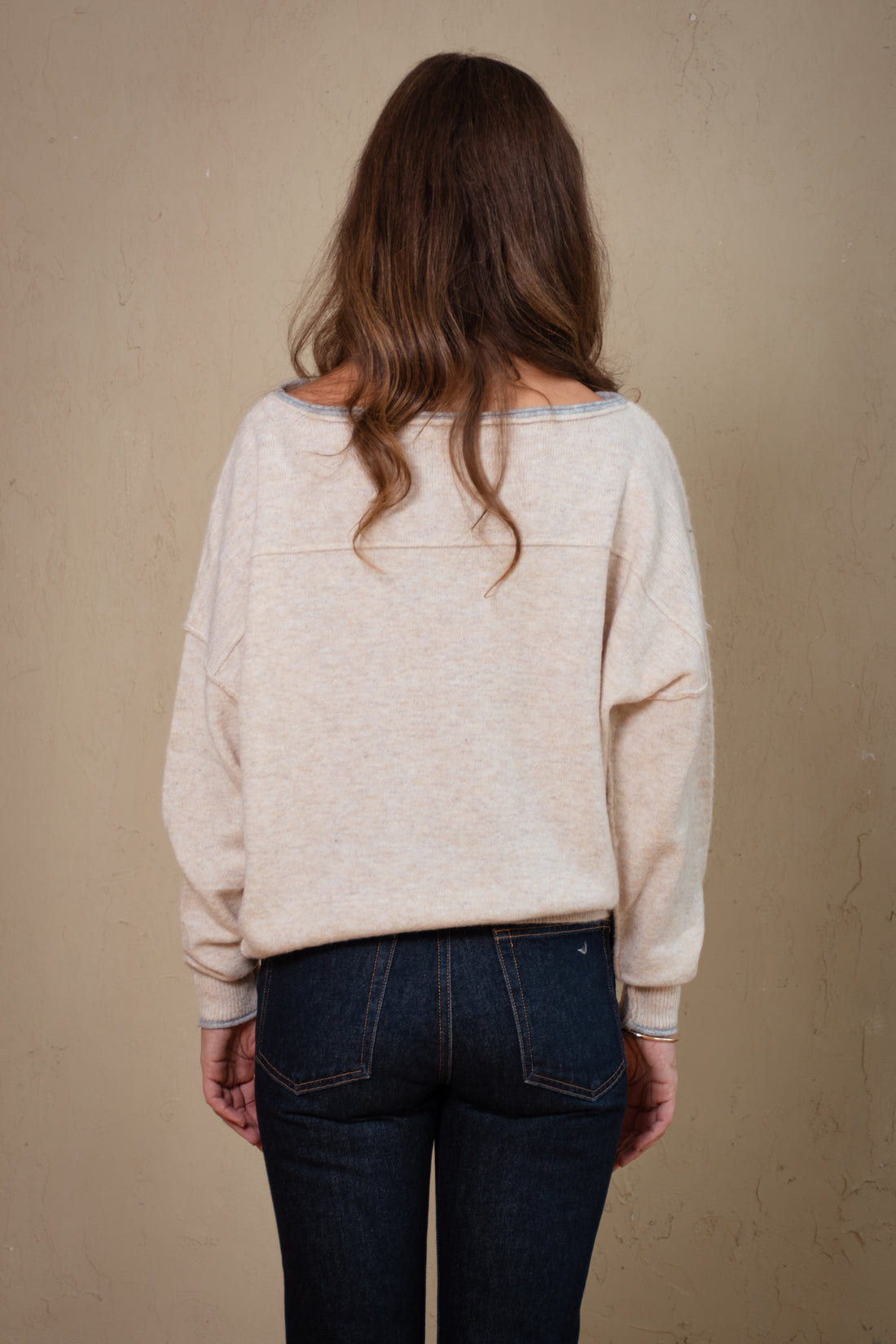 Noelle Contrast Trim Sweater