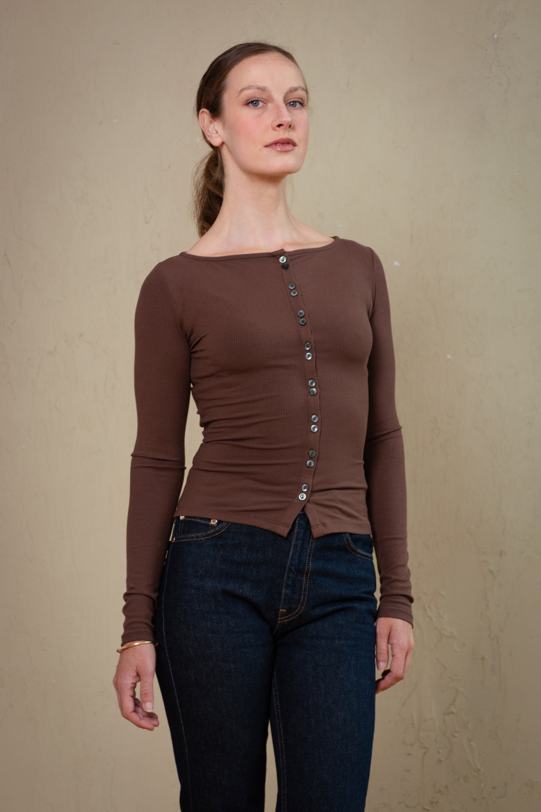 Elise Boat Neck Knit Top
