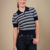 Margot Stripe Polo Shirt