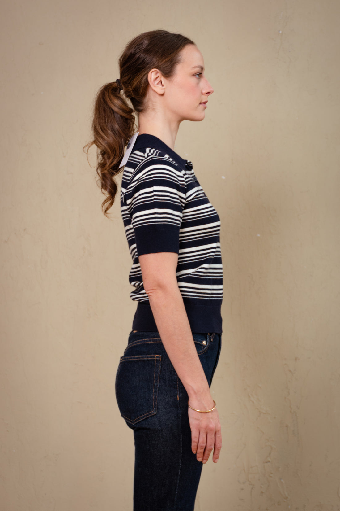 Margot Stripe Polo Shirt