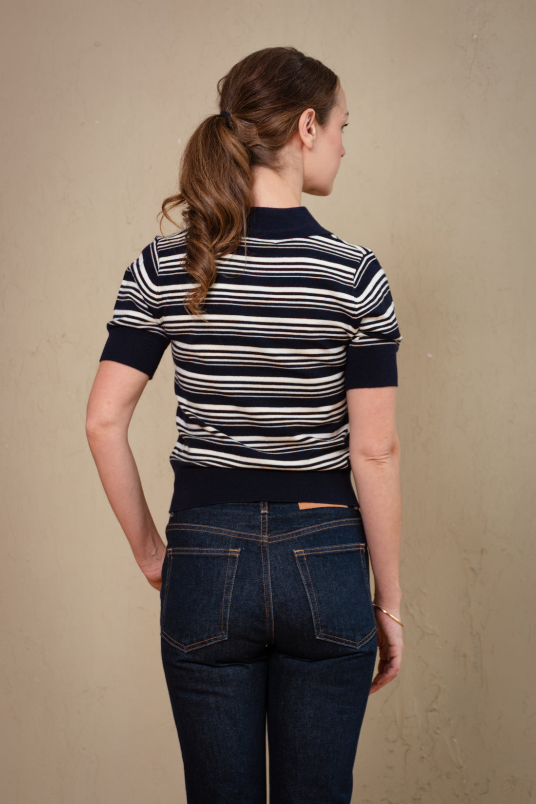 Margot Stripe Polo Shirt