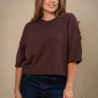 Maeve Seam Detail Knit Top