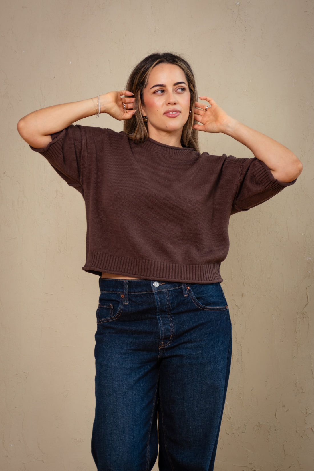 Maeve Seam Detail Knit Top
