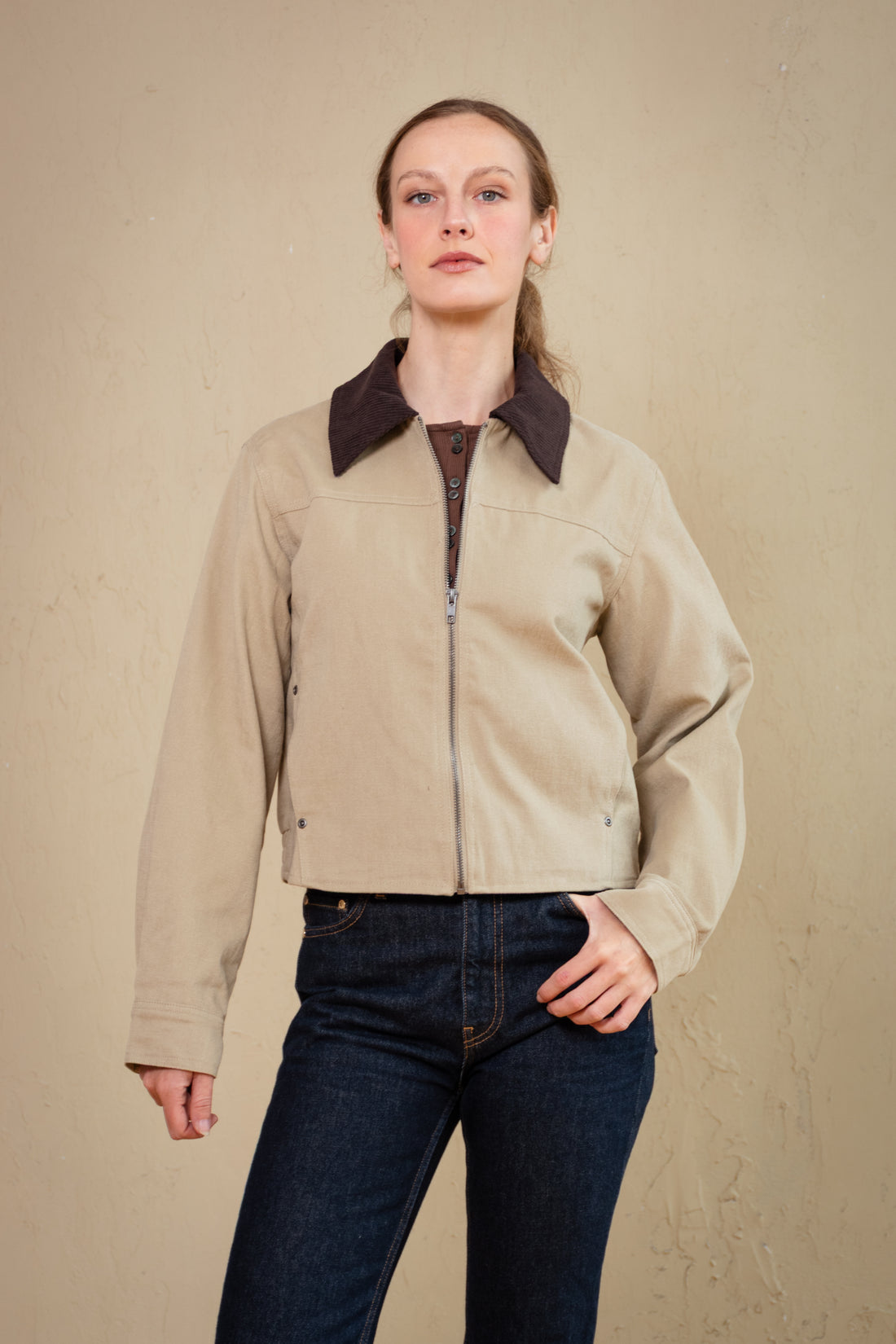 Briar Contrast Collar Jacket