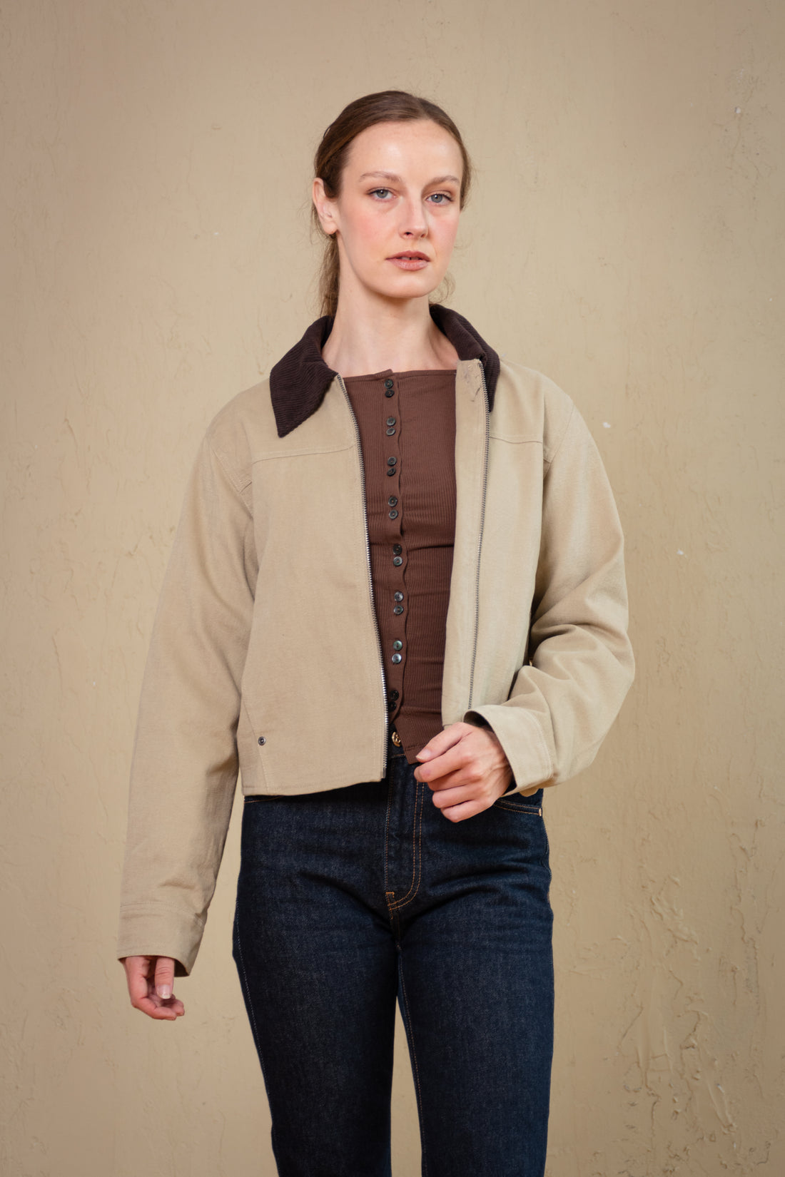 Briar Contrast Collar Jacket