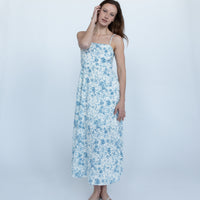 Maris Watercolor Floral Midi Dress