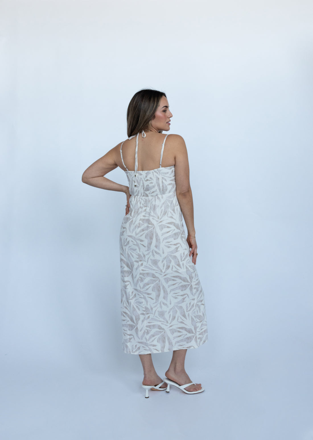 Bali Tropical Cut-Out Maxi Dress