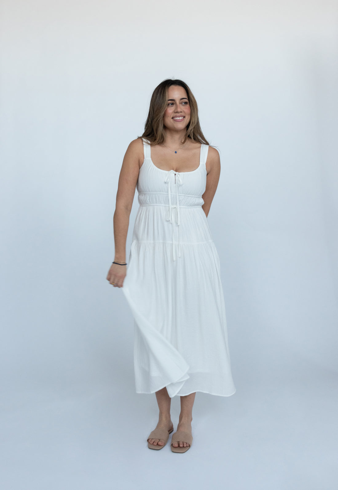 Arden Keyhole Midi Dress