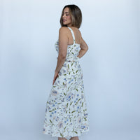 Celeste Floral Linen Midi Skirt (set)